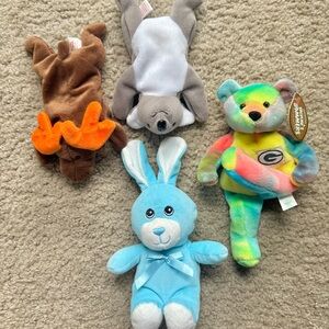 NFL Brett Favre Plush NWT + 3 Stuffed Toys, Soft Plush Toys Bundle Set of 4